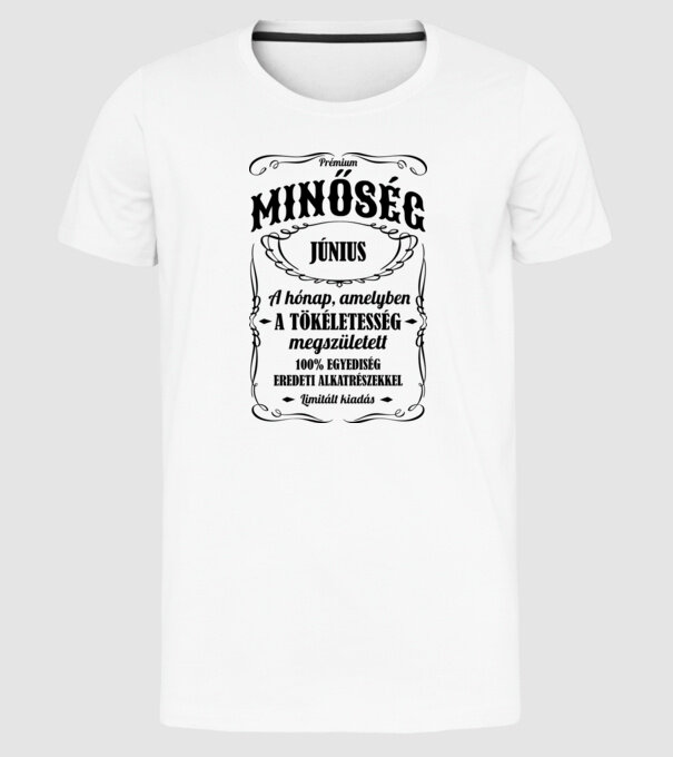  minta fehér pólón