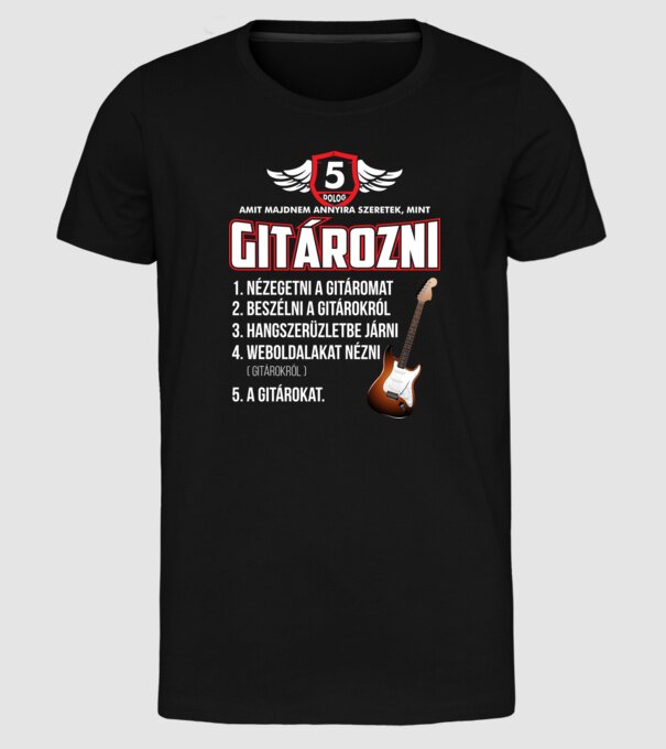  minta fekete pólón