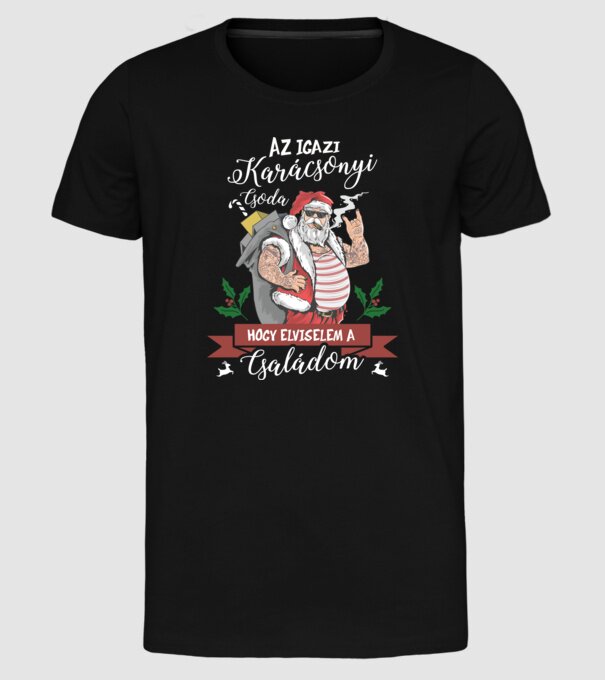 minta fekete pólón