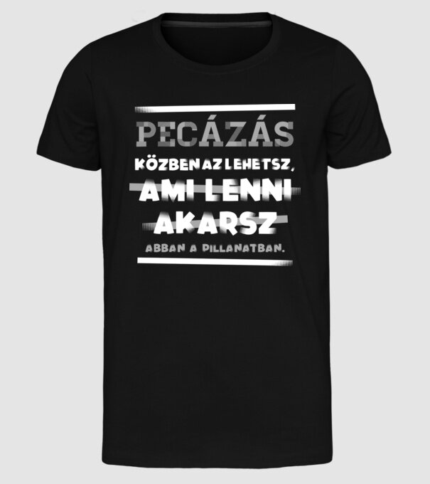  minta fekete pólón