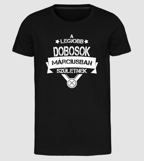  minta fekete pólón
