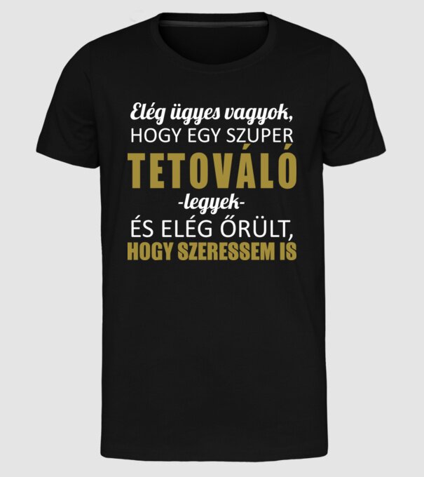  minta fekete pólón
