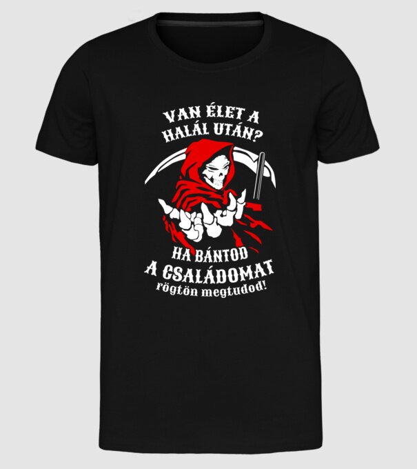  minta fekete pólón