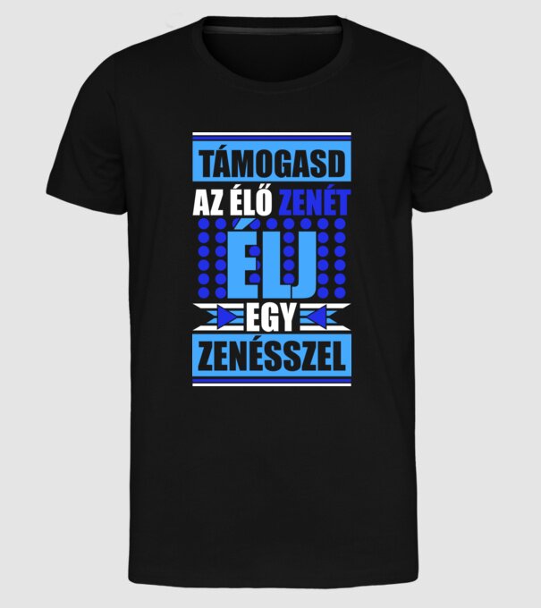  minta fekete pólón