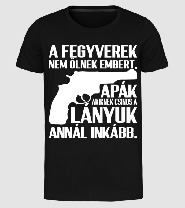  minta fekete pólón