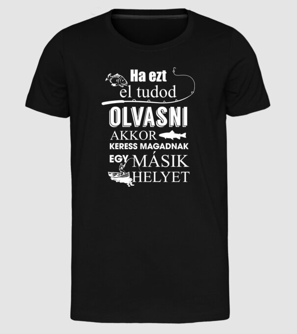  minta fekete pólón