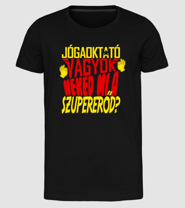  minta fekete pólón
