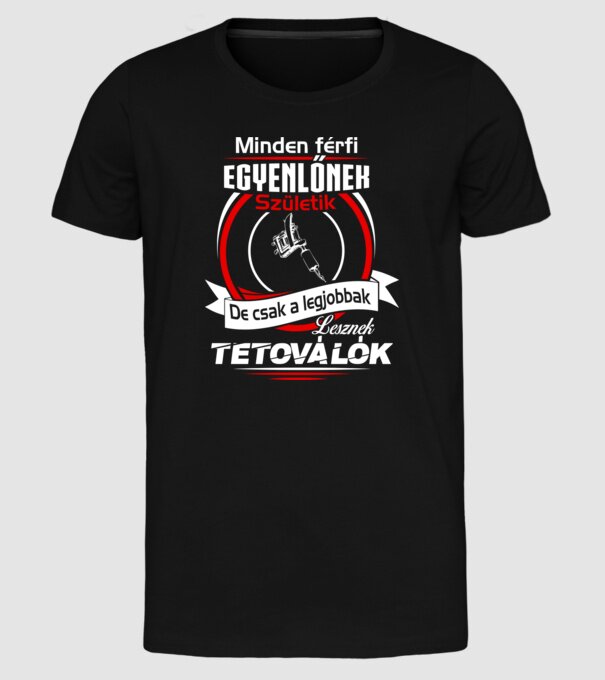  minta fekete pólón