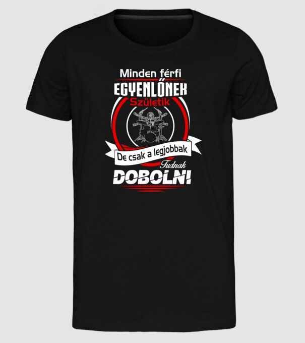 minta fekete pólón