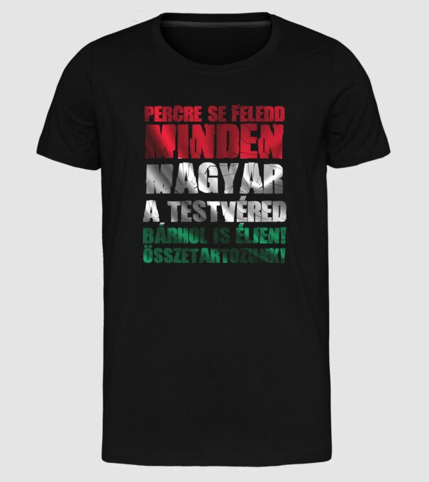  minta fekete pólón