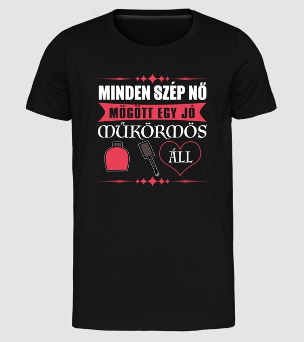  minta fekete pólón