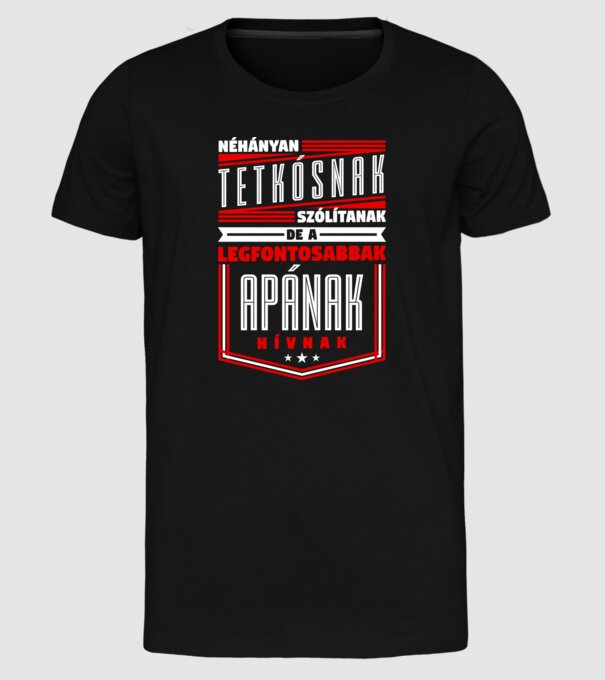  minta fekete pólón