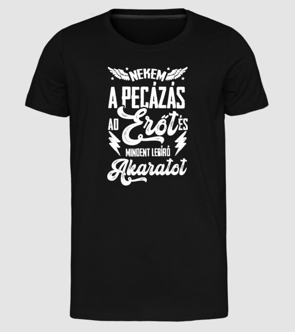  minta fekete pólón