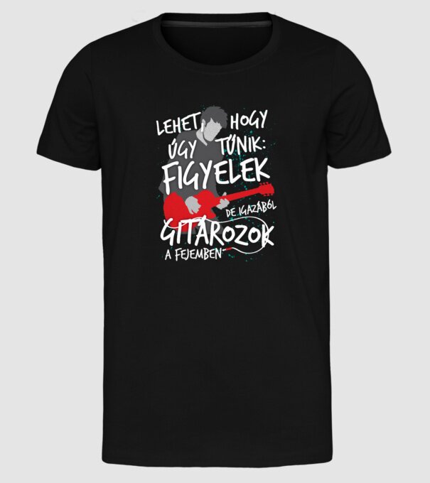  minta fekete pólón