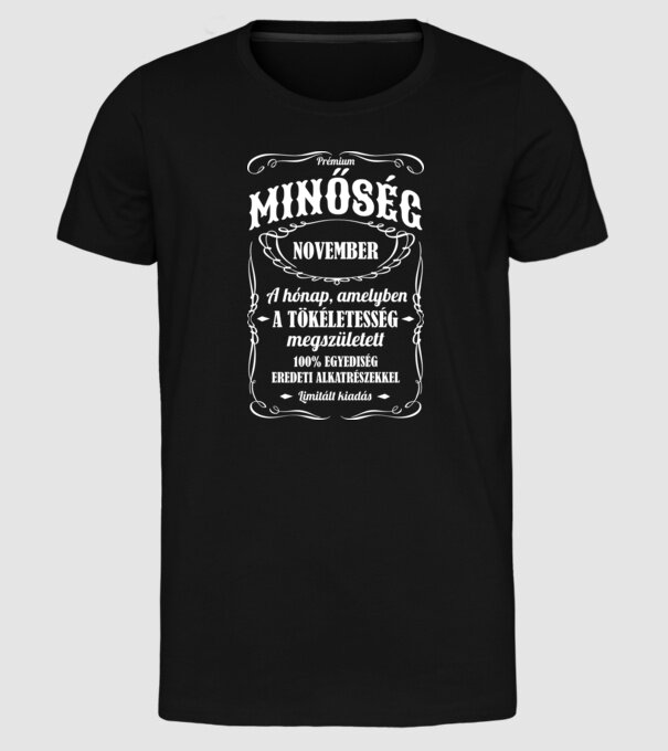  minta fekete pólón
