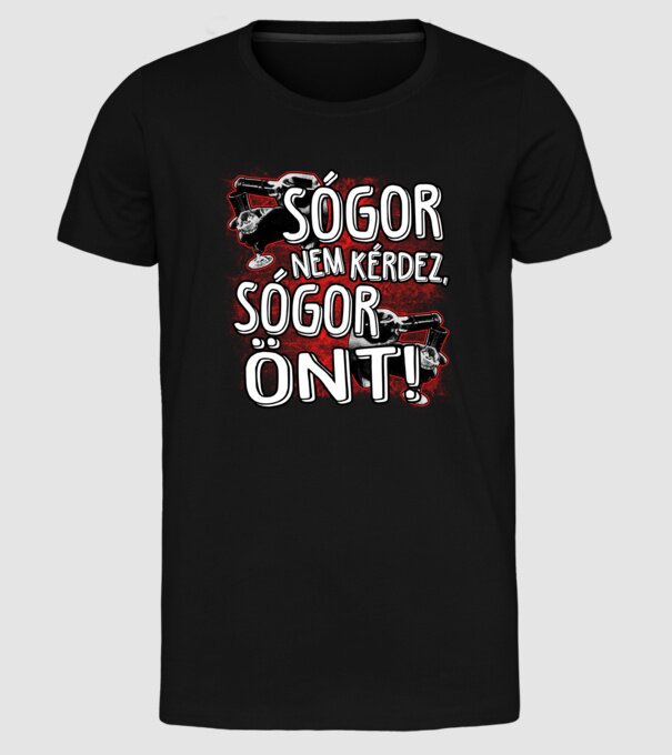  minta fekete pólón