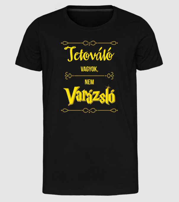  minta fekete pólón