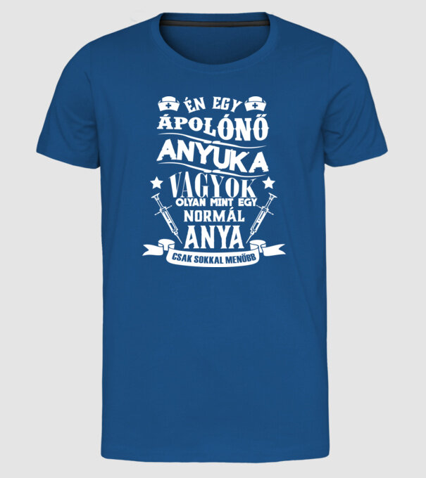  minta királykék pólón