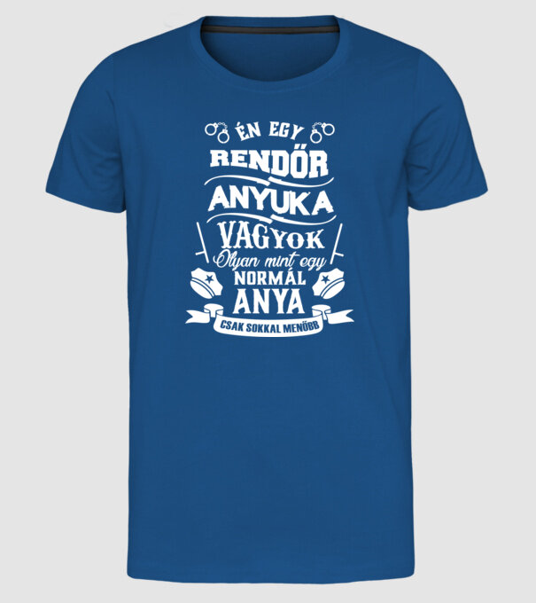  minta királykék pólón