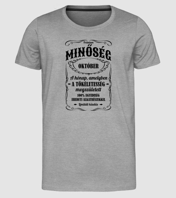  minta szürke pólón