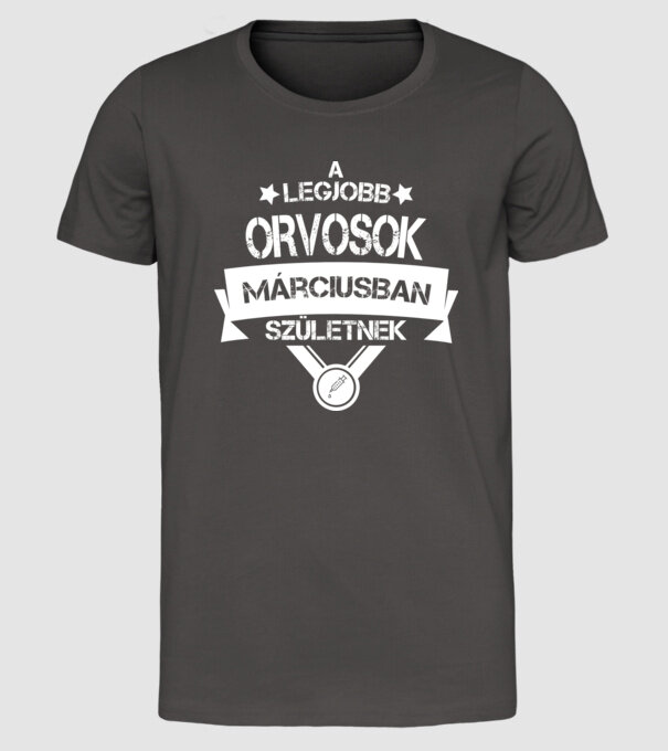  minta sötétszürke pólón