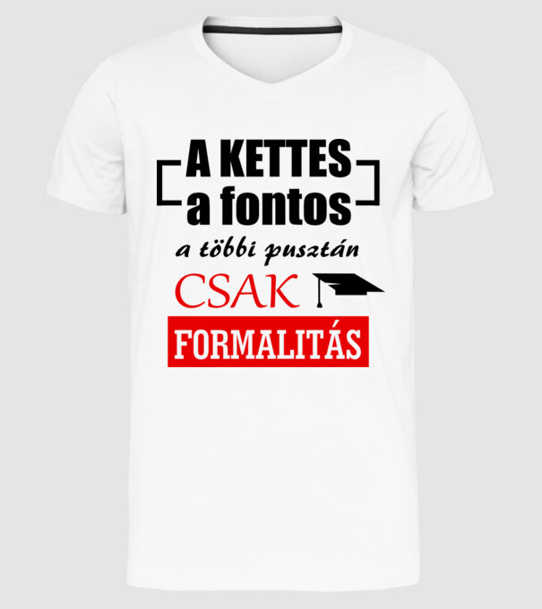  minta fehér pólón