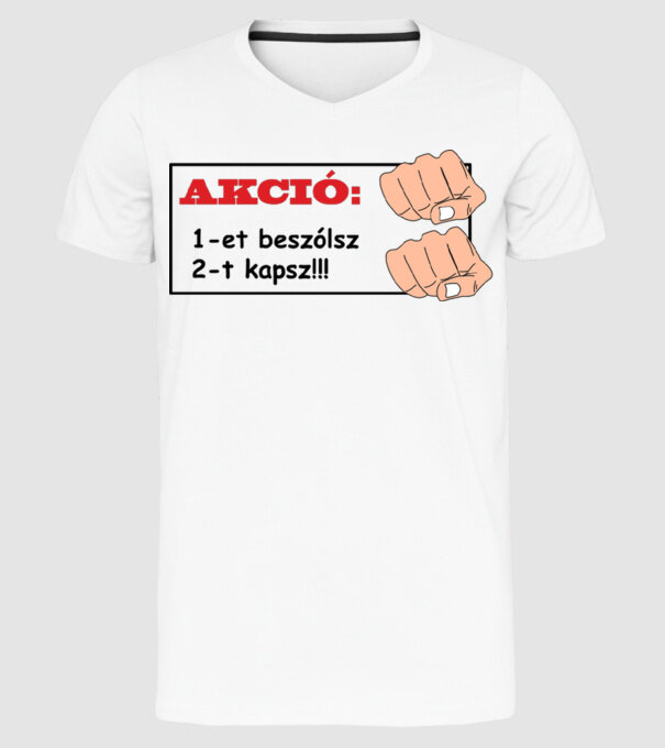  minta fehér pólón