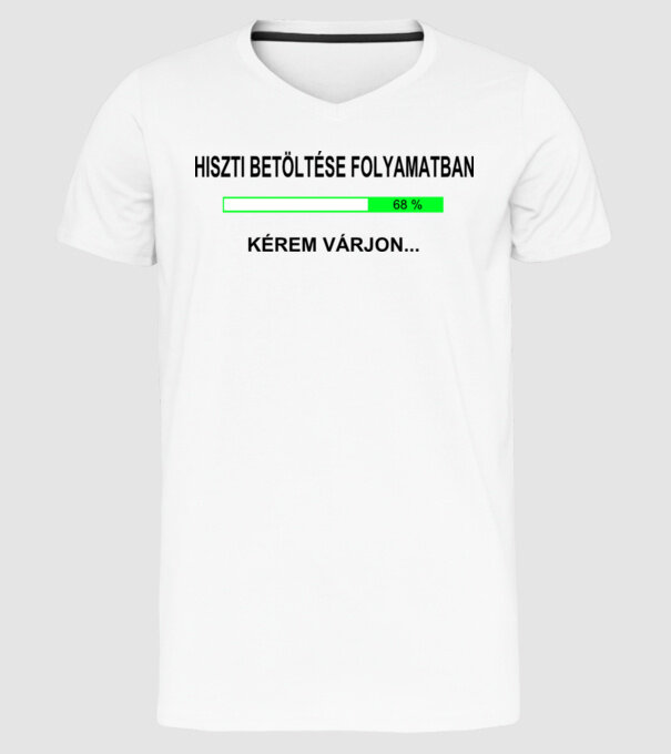  minta fehér pólón