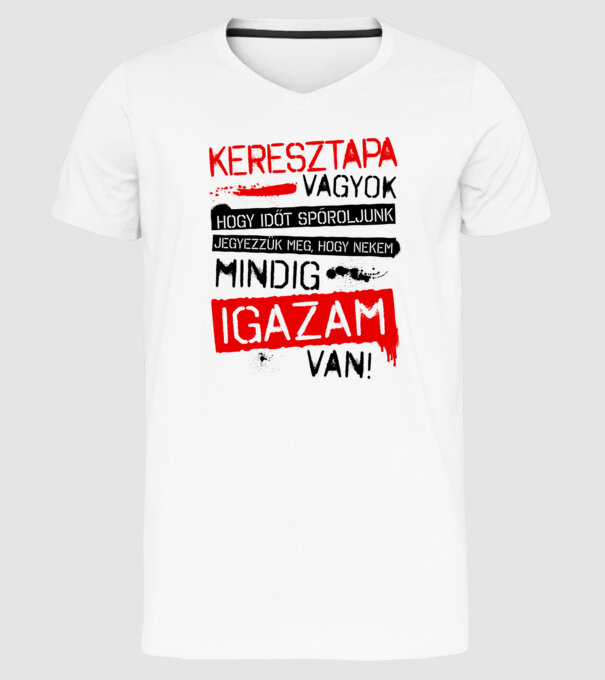  minta fehér pólón