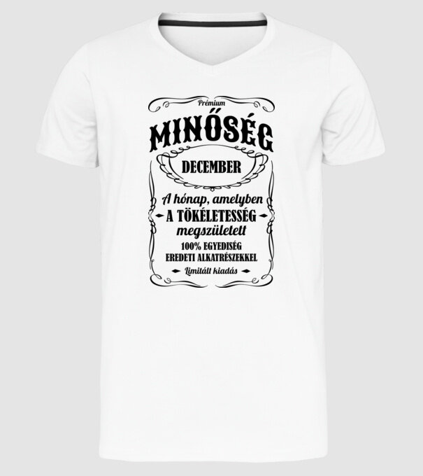  minta fehér pólón