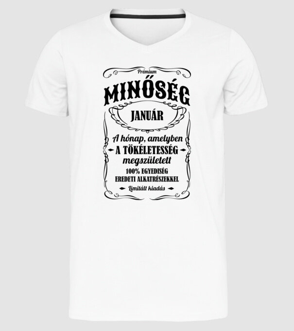  minta fehér pólón