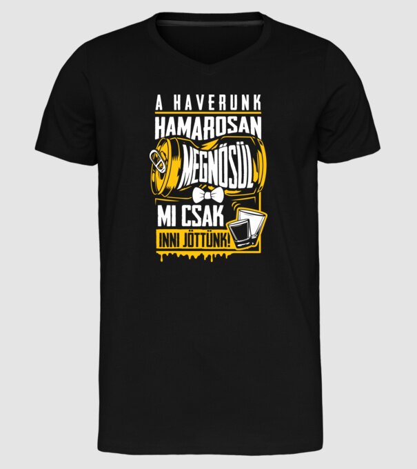  minta fekete pólón