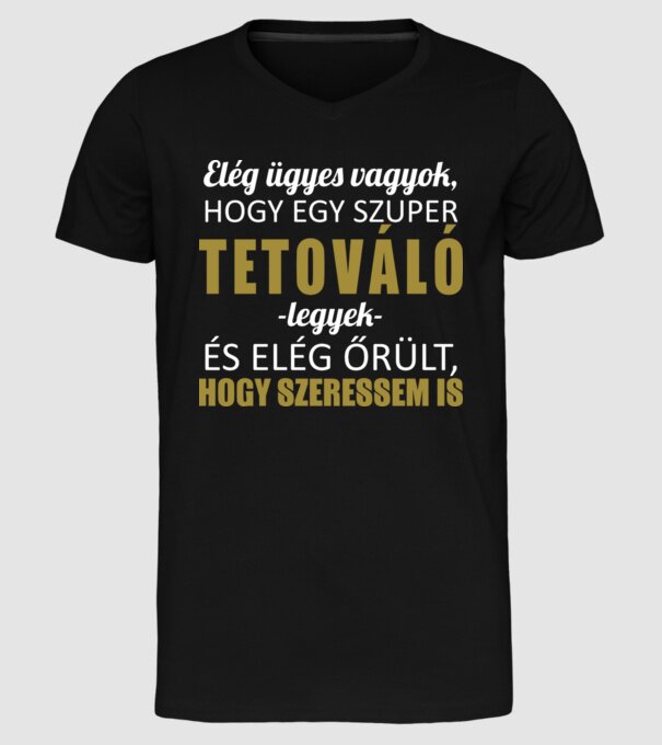  minta fekete pólón