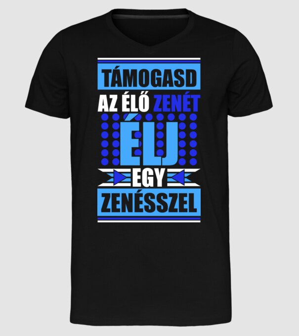  minta fekete pólón