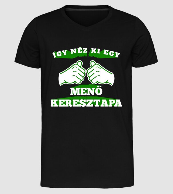  minta fekete pólón
