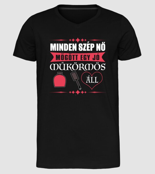  minta fekete pólón