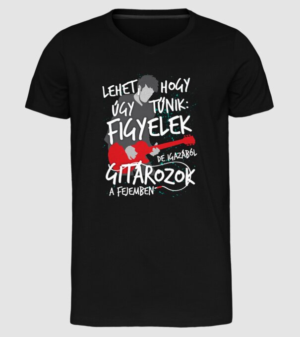  minta fekete pólón