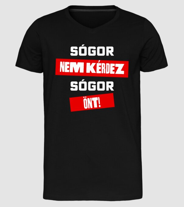  minta fekete pólón