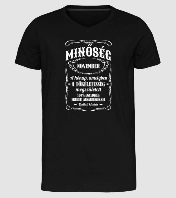  minta fekete pólón
