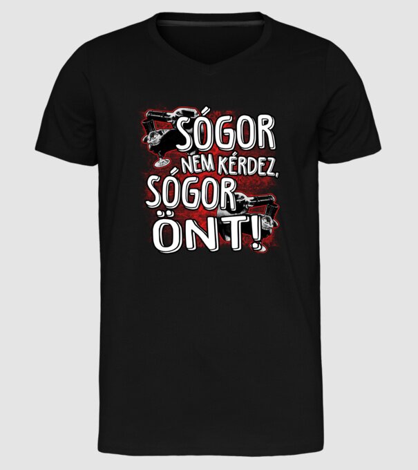  minta fekete pólón