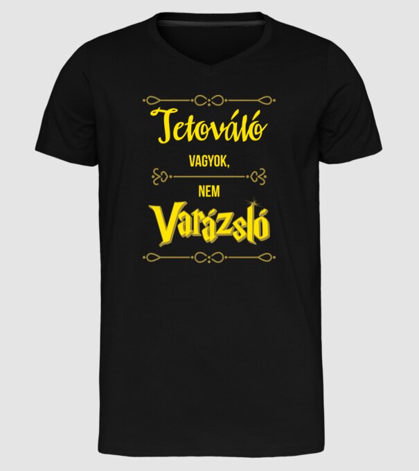  minta fekete pólón