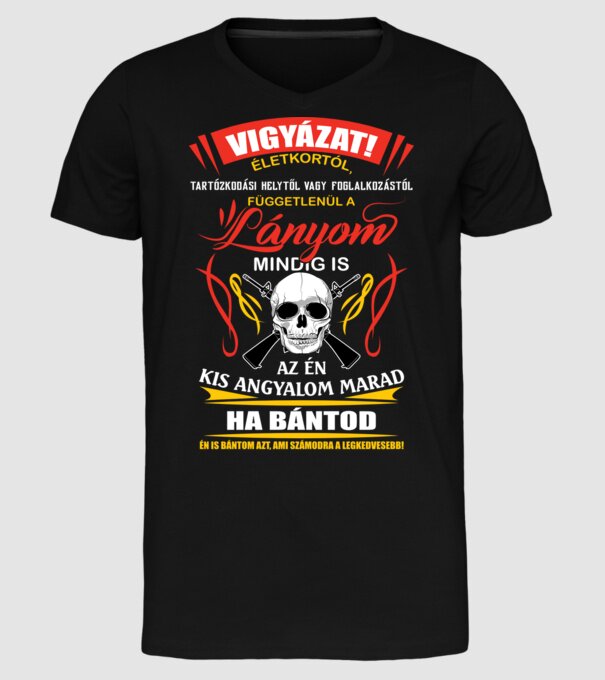  minta fekete pólón