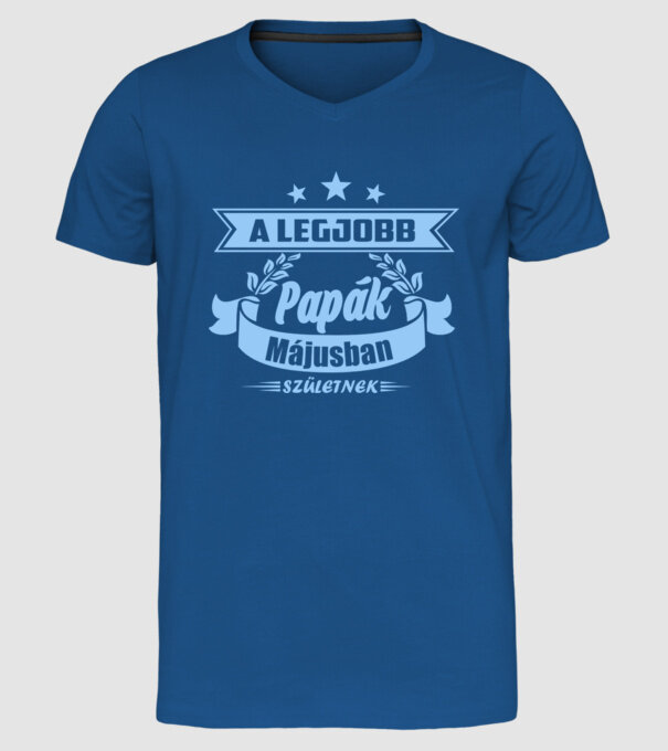 minta királykék pólón