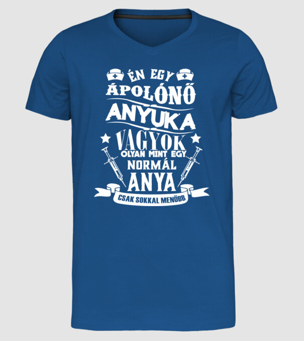  minta királykék pólón