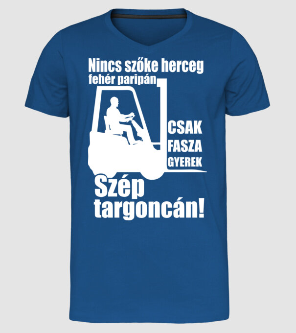  minta királykék pólón