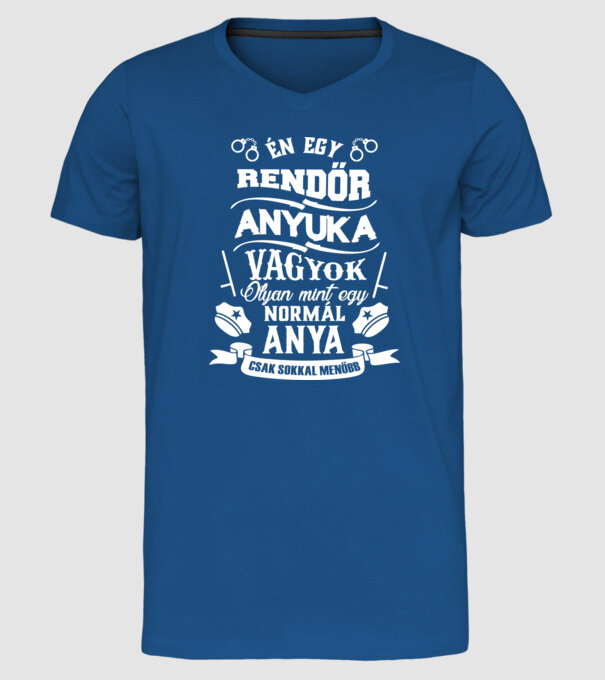  minta királykék pólón