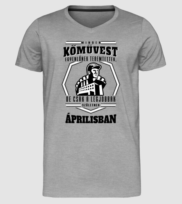  minta szürke pólón