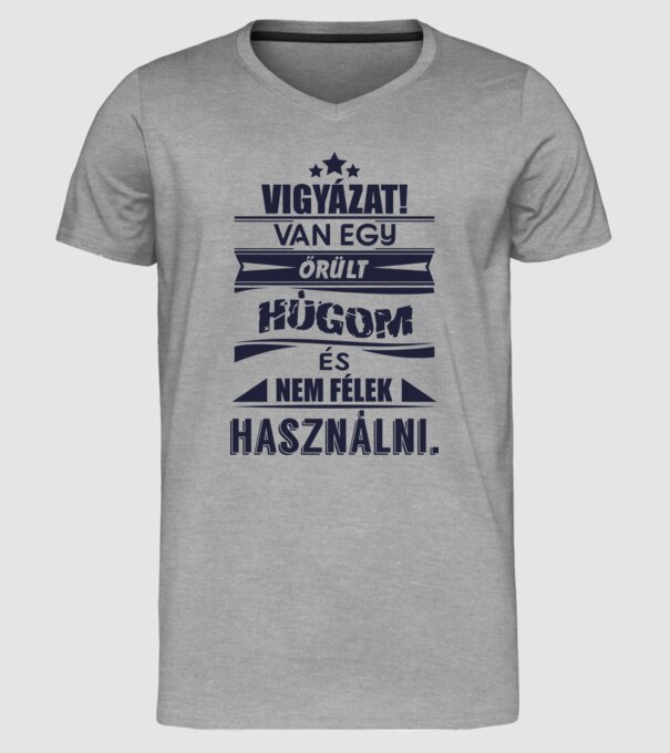  minta szürke pólón