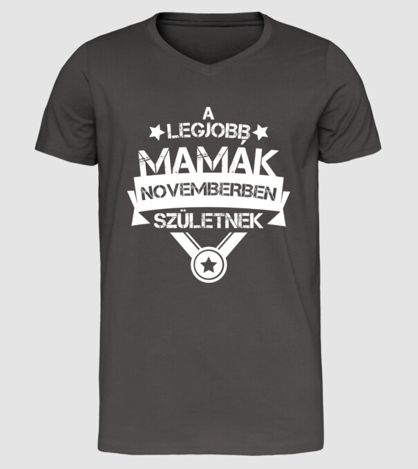  minta sötétszürke pólón