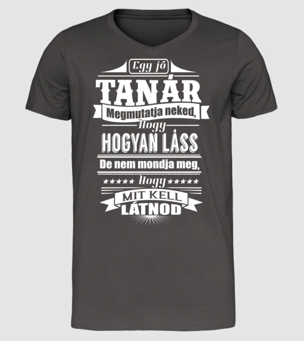 minta sötétszürke pólón
